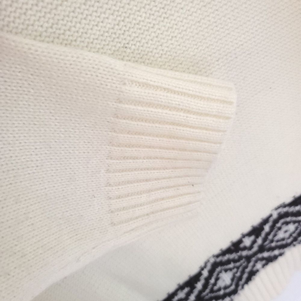 Lane Bryant plus size 18/20 W open front Geometric cardigan 3/4 sleeve ivory Wht - Picture 13 of 15